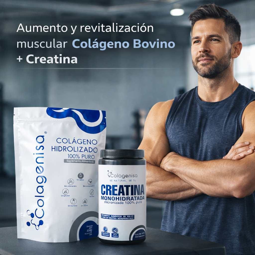 Vida activa - Creatina Monohidratada y Colágeno Bovino